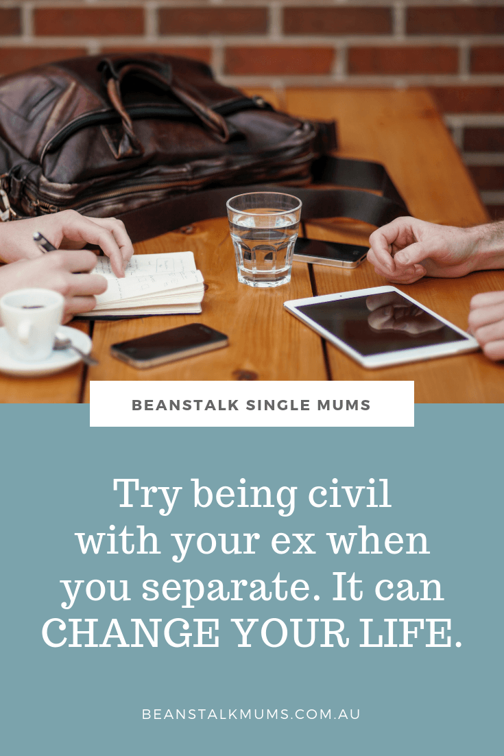 Why being civil with your ex during separation can change your life | Beanstalk Single Mums Pinterest