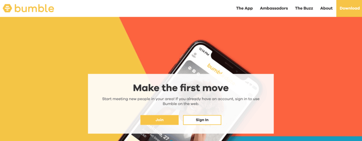 Bumble | dating apps for the over 40s