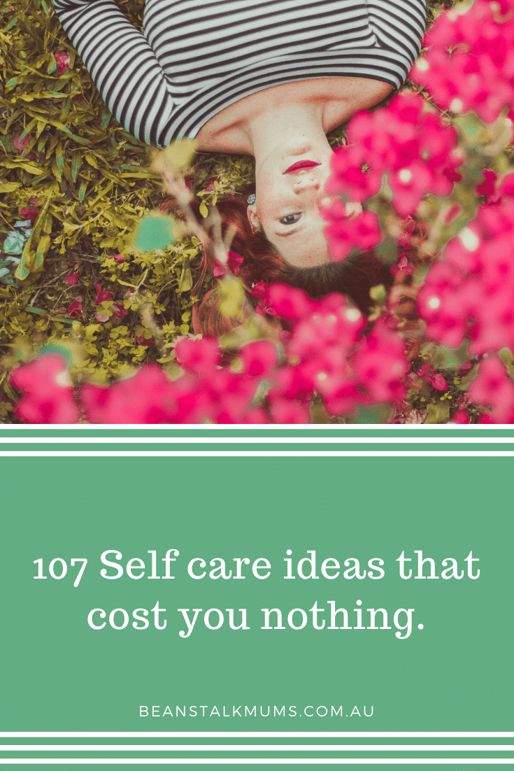 Self care ideas | Beanstalk Single Mums Pinterest