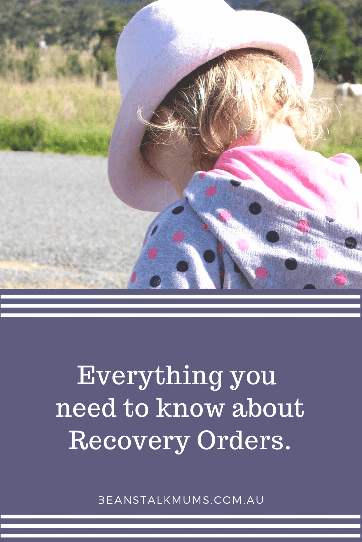 Recovery Orders | Beanstalk Single Mums Pinterest