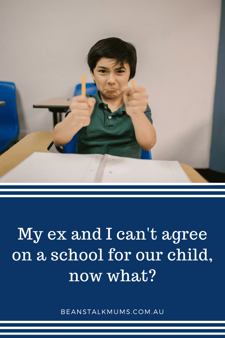 Can't agree on school | Beanstalk Single Mums Pinterest