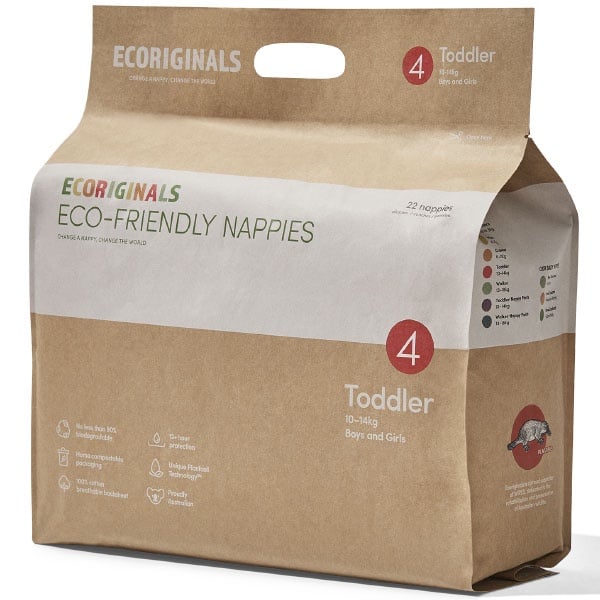 ECORIGINALS Eco friendly disposable nappies
