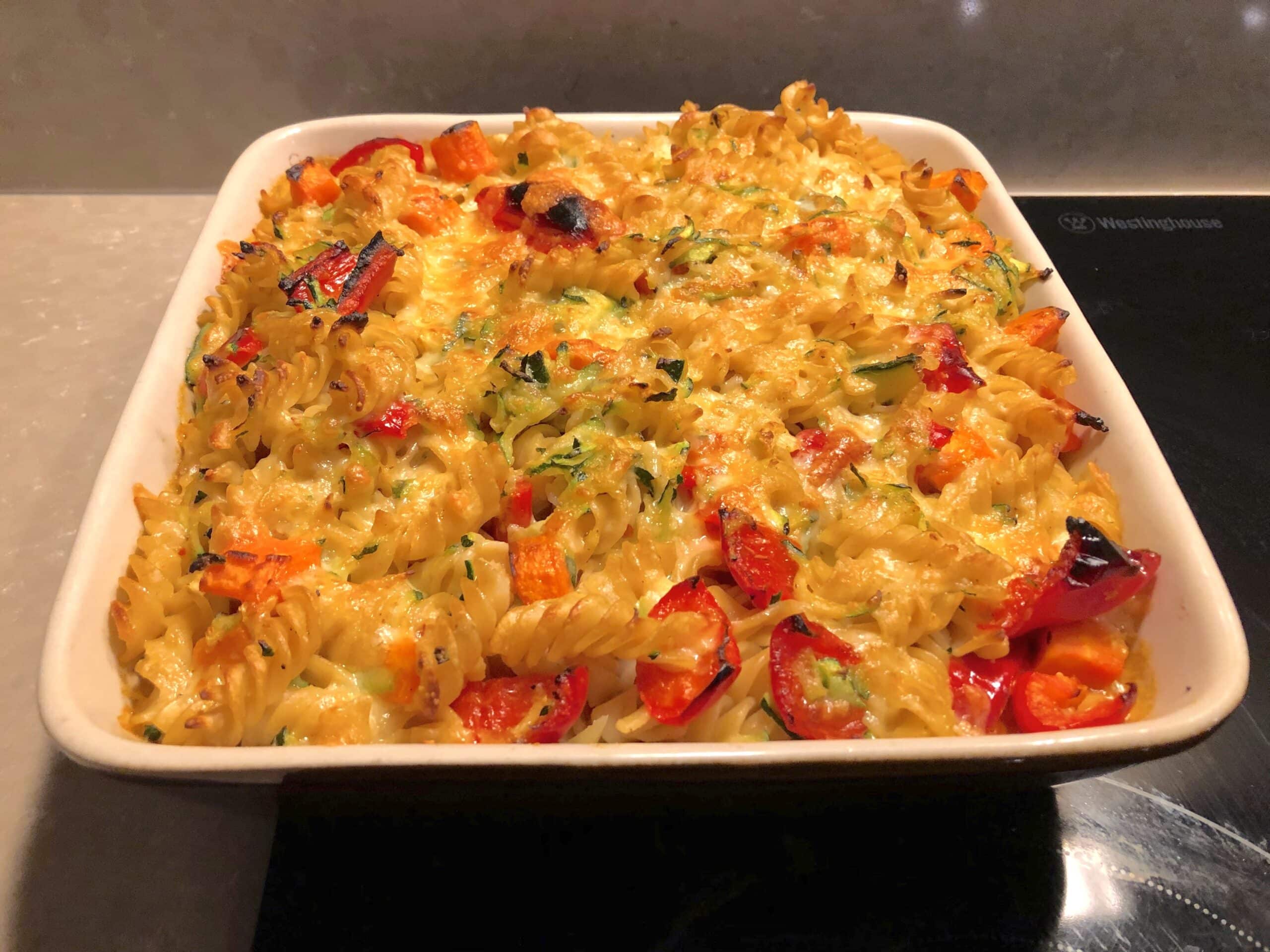 Veggie pasta bake