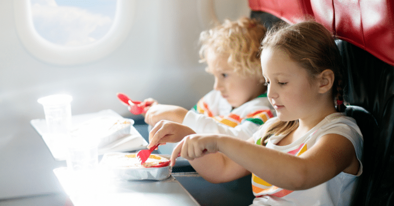 Kids entertained on flights