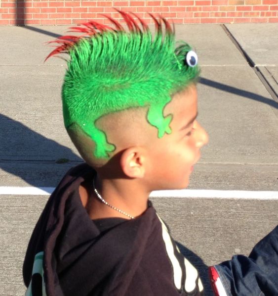 Chameleon | Ideas for crazy hair day