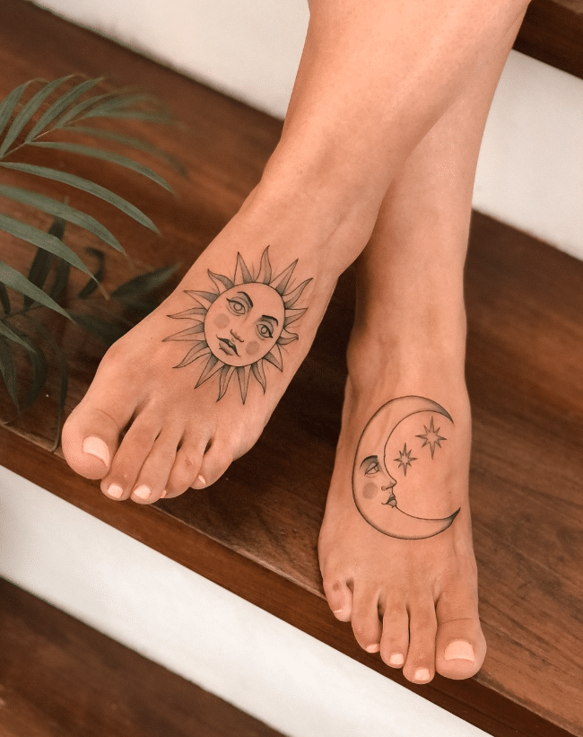 sun and moon