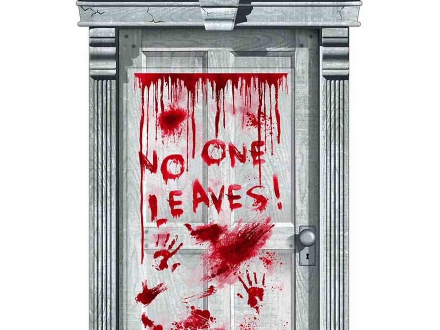 No One Leaves door decorator