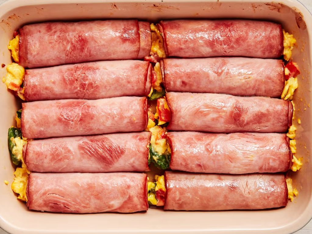 Ham, Egg and Cheese Roll-ups Women's Health Month